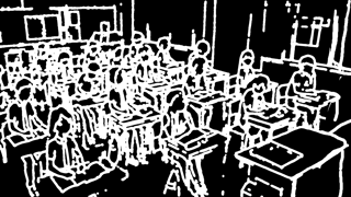 学校の教室を描画するプロンプト:画像13