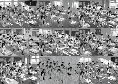 Nova Anime 3D XL v1.0 - 学校の教室を描画するプロンプト:画像15