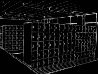 ControlNet入力画像 - 学校の昇降口のシーンを生成するプロンプト:画像1