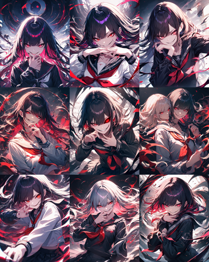 Animagine XL v4.0 opt - 妖艶な笑みのプロンプトと画像生成結果:画像9