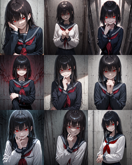 Nova Anime XL v7.0 - 妖艶な笑みのプロンプトと画像生成結果:画像8