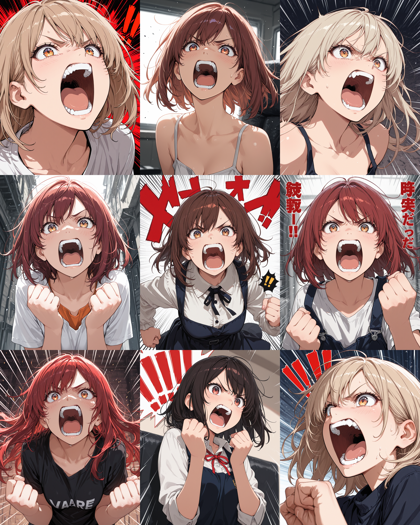 AlcAI - AnimeHaven Awakening - v30 - 叫ぶ表情を表現するプロンプト:画像5