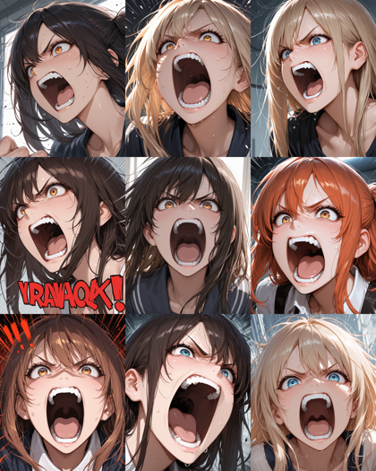 WooMix v1.98l2 - 叫ぶ表情を表現するプロンプト:画像7