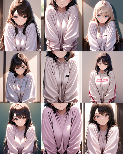 JANKU v5 - 肩を大きくすくめるポーズのプロンプトと画像生成結果:画像19