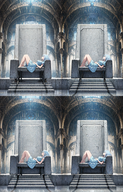 Nova Flat XL v8.0 - 幅の広い椅子、大きい椅子に横向きに座っているシーンを表現するプロンプト、画像生成結果:画像13