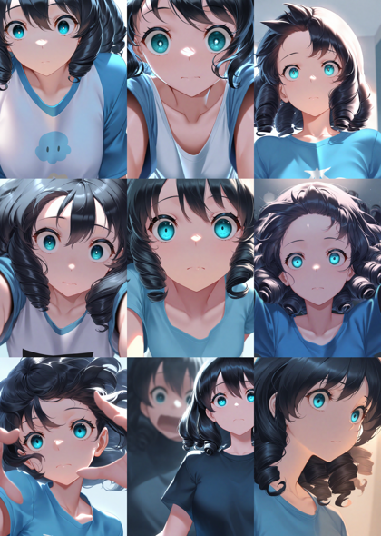 Hassaku XL v3.1 - 少しだけ眼を見開いた表情、瞳が瞼に隠されない表情を表現するプロンプト、画像生成結果:画像5