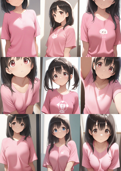 Hassaku XL v3.1 - 少しだけ眼を見開いた表情、瞳が瞼に隠されない表情を表現するプロンプト、画像生成結果:画像14