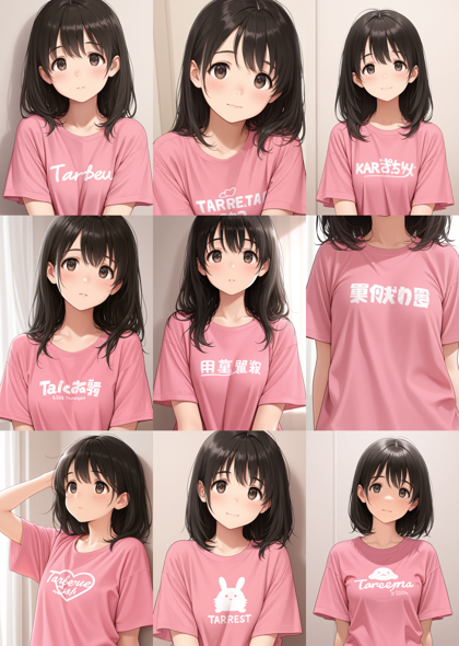 Plant Milk Walnut - 少しだけ眼を見開いた表情、瞳が瞼に隠されない表情を表現するプロンプト、画像生成結果:画像18