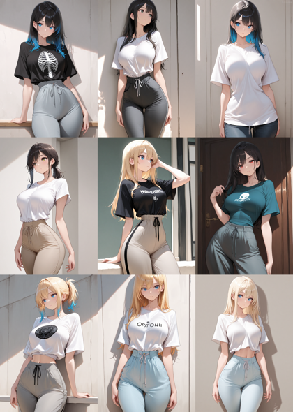 Hassaku XL v3.2 - くびれた腰を表現するプロンプト、画像生成結果:画像3