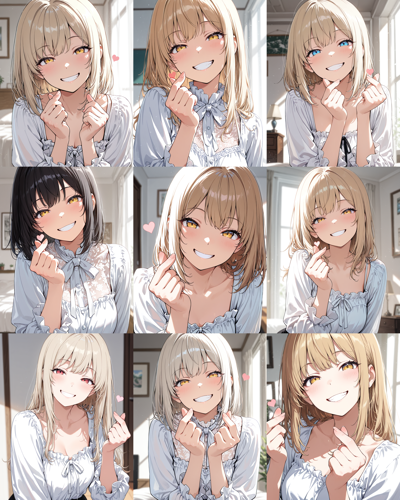 AlcAI - AnimeHaven Awakening v10 - 指を鳴らすポーズを表現するプロンプトと画像生成結果:画像9