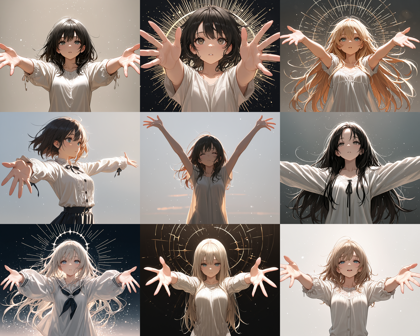 PlantMilk Walnut - 腕を広げるポーズのプロンプト:画像10