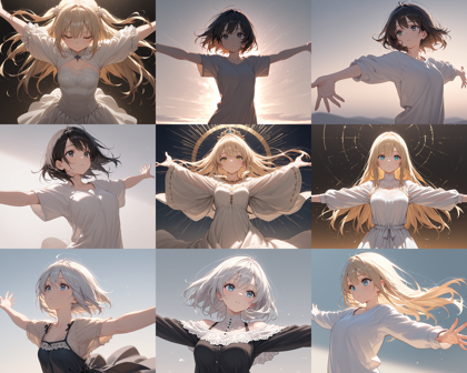 WAI-NSFW-Illustrious v14.0 - 腕を広げるポーズのプロンプト:画像2