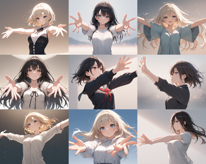 WAI-NSFW-Illustrious v14.0 - 腕を広げるポーズのプロンプト:画像8