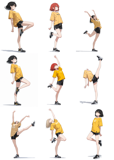 AlcAI - AnimeHaven Awakening v30 - 片足立ちポーズのプロンプト、画像生成結果:画像12