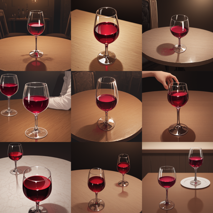 SteinIllustrious v16 - ワイングラス、シャンパングラスを表現するプロンプト、画像生成結果:画像5