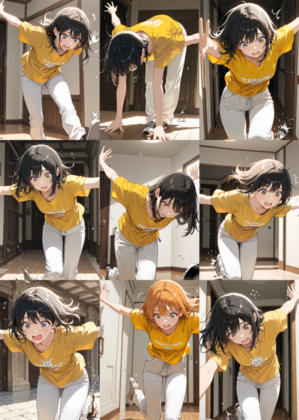 AlcAI - AnimeHaven Awakening - v30 - つまずいて転びそうなキャラクター、シーンを表現するプロンプト:画像10