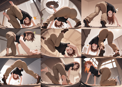 Dvine v11.1 - つまずいて転びそうなキャラクター、シーンを表現するプロンプト:画像16