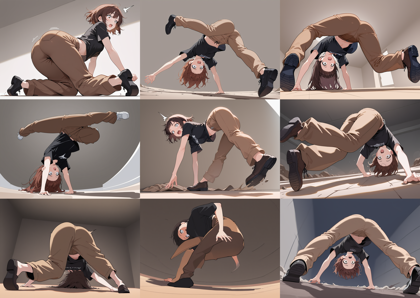 Raehoshi illust XL v9.0 - つまずいて転びそうなキャラクター、シーンを表現するプロンプト:画像17