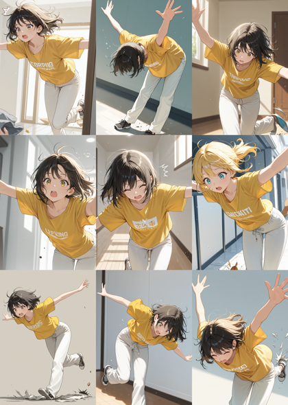 Unholy Desire Mix - Sinister v7.0 - つまずいて転びそうなキャラクター、シーンを表現するプロンプト:画像9