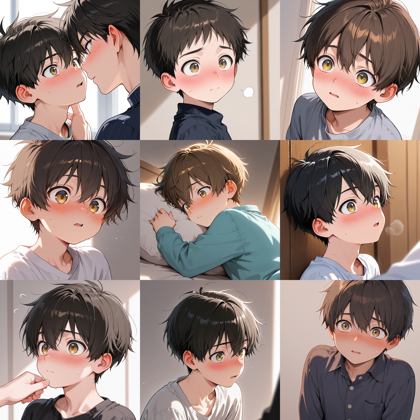 JANKU v6.9 - 軽く驚いた表情、軽く照れた表情を表現するプロンプト、画像生成結果:画像12