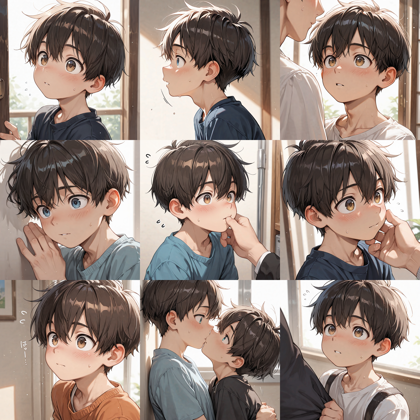 Nova Anime XL v16.0 - 軽く驚いた表情、軽く照れた表情を表現するプロンプト、画像生成結果:画像10