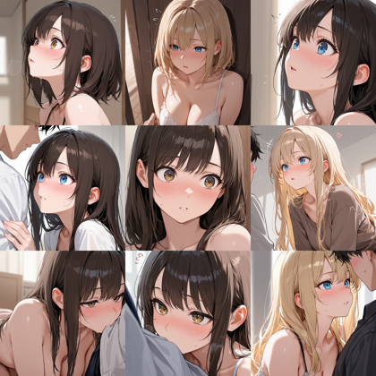 REED Illustration IL SDXL v4.0 - 軽く驚いた表情、軽く照れた表情を表現するプロンプト、画像生成結果:画像6