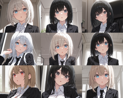 HakushiMix v1.3 - 驚いている、びっくりしている表情を生成するプロンプト、画像生成結果:画像10