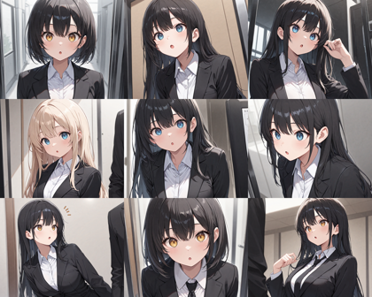 Nova Anime v9.0 - 驚いている、びっくりしている表情を生成するプロンプト、画像生成結果:画像9