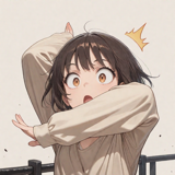 イメージ図 - びっくりマチュのポーズを表現するプロンプト、画像生成結果:画像1