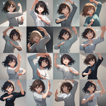 boleromix v7.00 - びっくりマチュのポーズを表現するプロンプト、画像生成結果:画像10