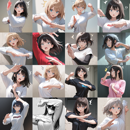 Hassaku XL v3.2 - びっくりマチュのポーズを表現するプロンプト、画像生成結果:画像5