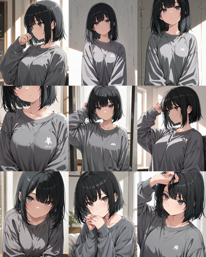 HakushiMix v1.41 - トレーナー、スウェットトップを表現するプロンプト、画像生成結果:画像5