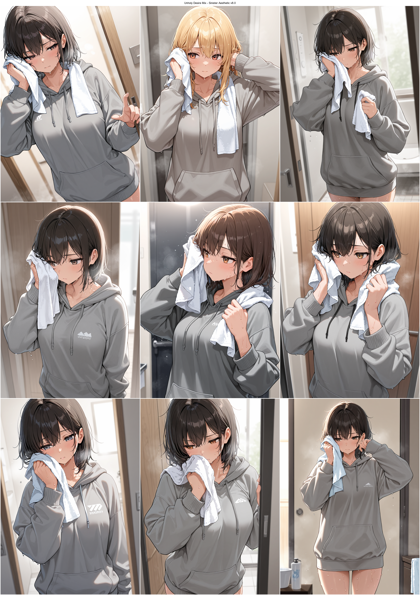 Unholy Desire Mix - Sinister Aesthetic v8.0 - 汗を流すキャラクター、汗ばむ肌を表現するプロンプト、画像生成成結果:画像5