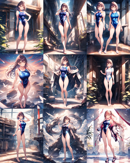 Animagine XL v4.0 opt - 水着を着たキャラクターのプロンプト:画像16