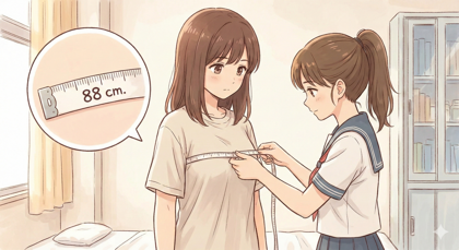 巻き尺で採寸されているシーンを表現するプロンプト、画像生成結果:画像5