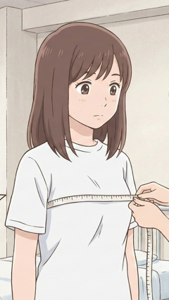 巻き尺で採寸されているシーンを表現するプロンプト、画像生成結果:画像7