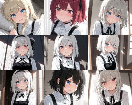 HakushiMix v1.41 - 涙目を表現をするプロンプト、画像生成結果:画像5