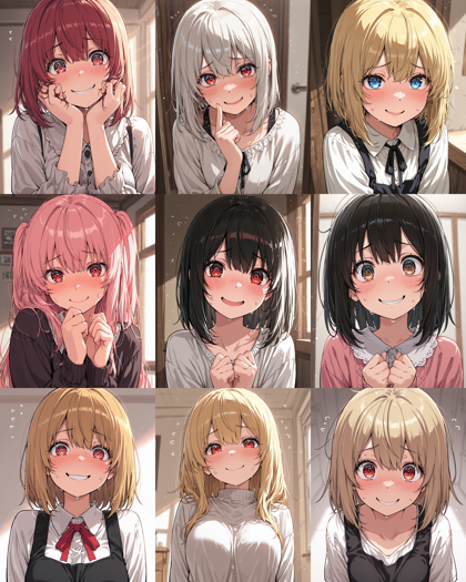 Hakushi Mix v1.41 - 引きつった表情を表現するプロンプト、画像生成結果:画像5