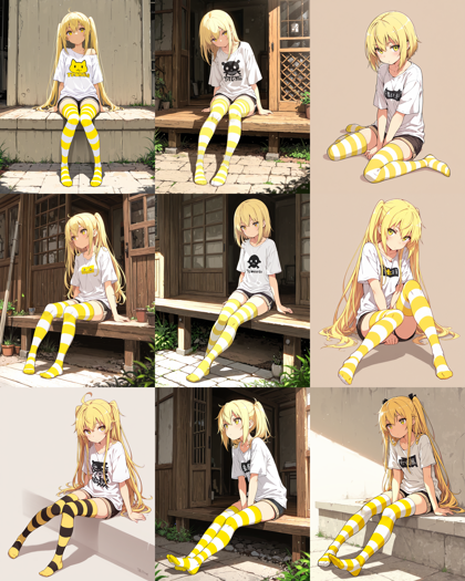 Hakushi Mix v1.41 - ニーソックスを表現するプロンプト、画像生成結果:画像15