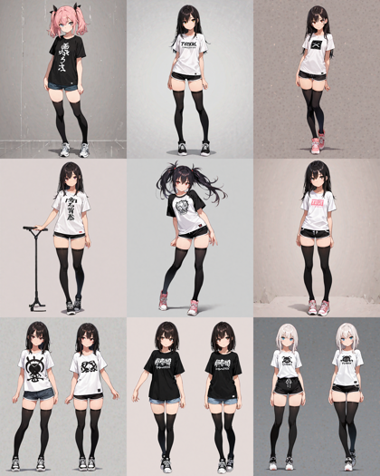 Nova Anime XL v12.0 - ニーソックスを表現するプロンプト、画像生成結果:画像5