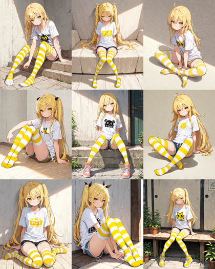 Nova Anime XL v12.0 - ニーソックスを表現するプロンプト、画像生成結果:画像11