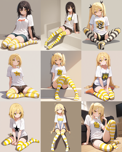 WAI-illustrious-SDXL v15.0 - ニーソックスを表現するプロンプト、画像生成結果:画像10