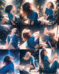 Animagine XL v4.0 opt - 顔が見えなくなるほどのけぞるポーズのプロンプト、画像生成結果:画像1