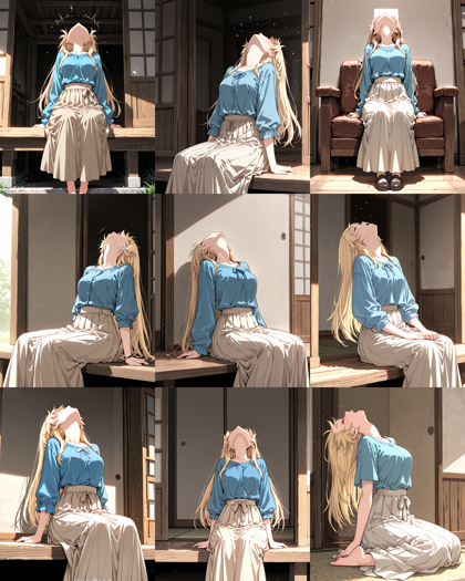 Hakushi Mix v1.3 - 顔が見えなくなるほどのけぞるポーズのプロンプト、画像生成結果:画像4