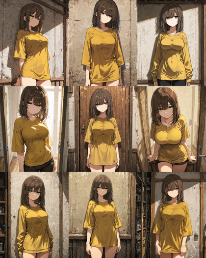 HakushiMix v1.4 - ぴったりした服、タイトな衣装を表現するプロンプトと画像生成結果:画像18