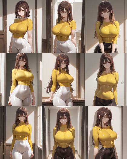 Prefect Illustrious v2.0p - ぴったりした服、タイトな衣装を表現するプロンプトと画像生成結果:画像10