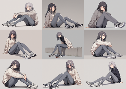 7th anime XL-IL B - タイツを表現するプロンプト、画像生成結果:画像4