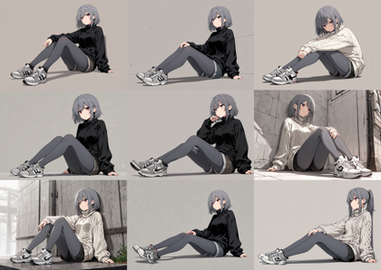 Hakushi Mix v1.41 - タイツを表現するプロンプト、画像生成結果:画像6