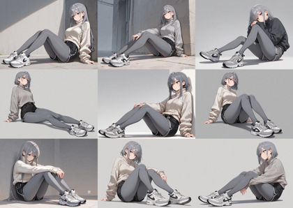 Prefect illustrious XL v4.0 - タイツを表現するプロンプト、画像生成結果:画像3