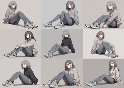 SteinIllustrious v16 - タイツを表現するプロンプト、画像生成結果:画像8